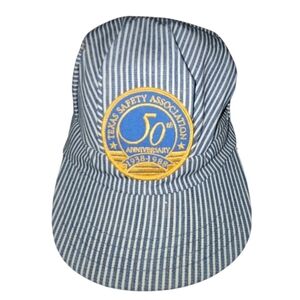 Vntg 50th Anniv Engineers Texas Safety Train Conductors Snapback Hat Made USA